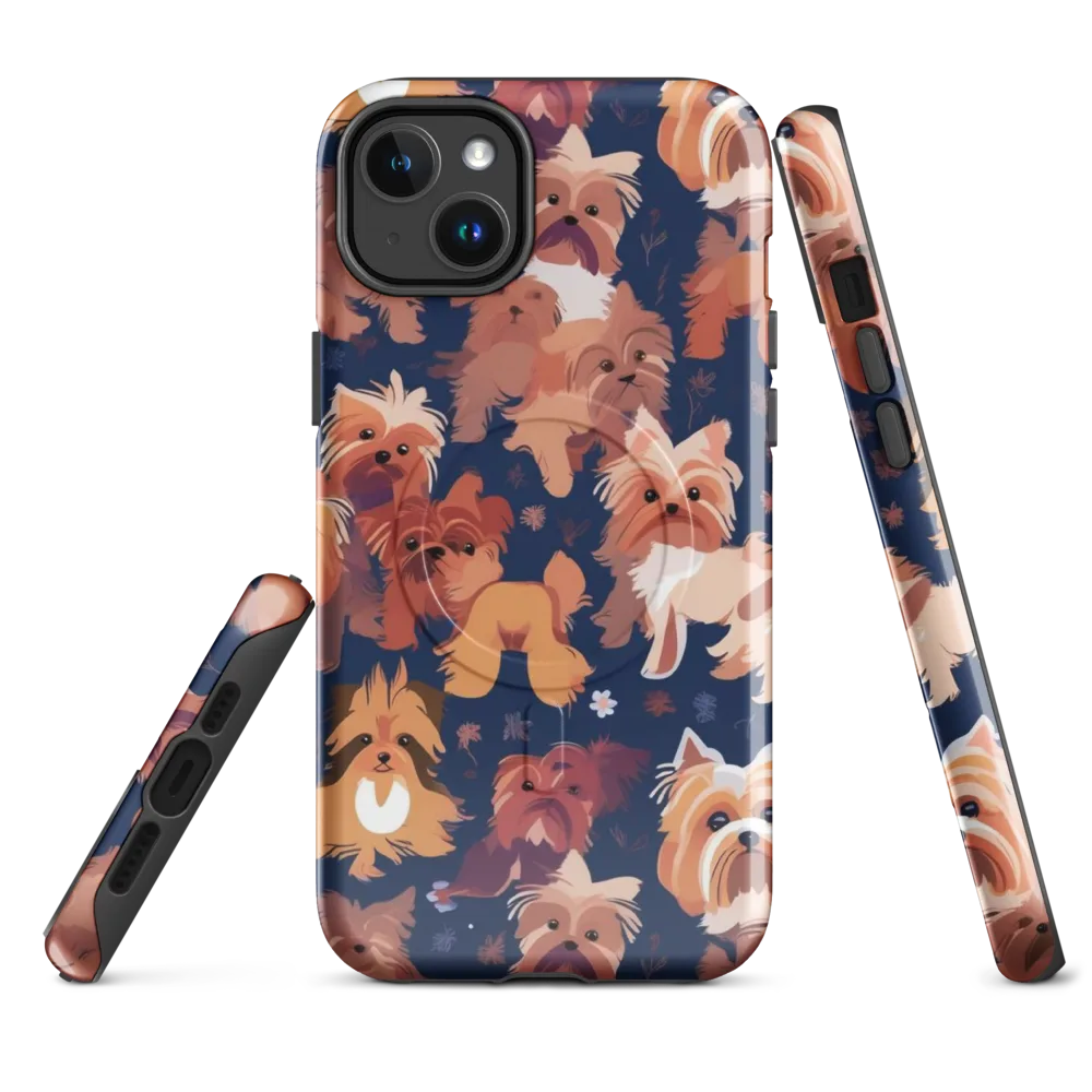 Midnight Mutt Garden on MagSafe Tough Case for iPhone® — Front