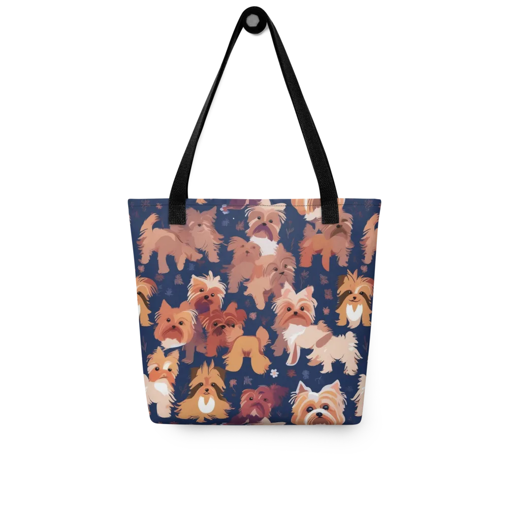 Midnight Mutt Garden on Tote Bag — Front