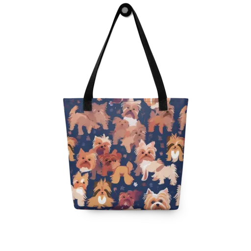 Midnight Mutt Garden on a Tote Bag