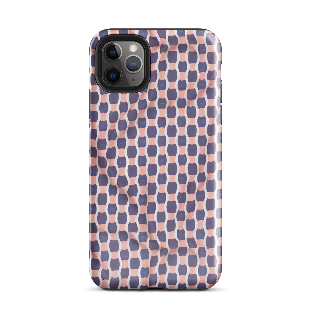 Indigo Blush Mosaic on Tough Case for iPhone® — Front
