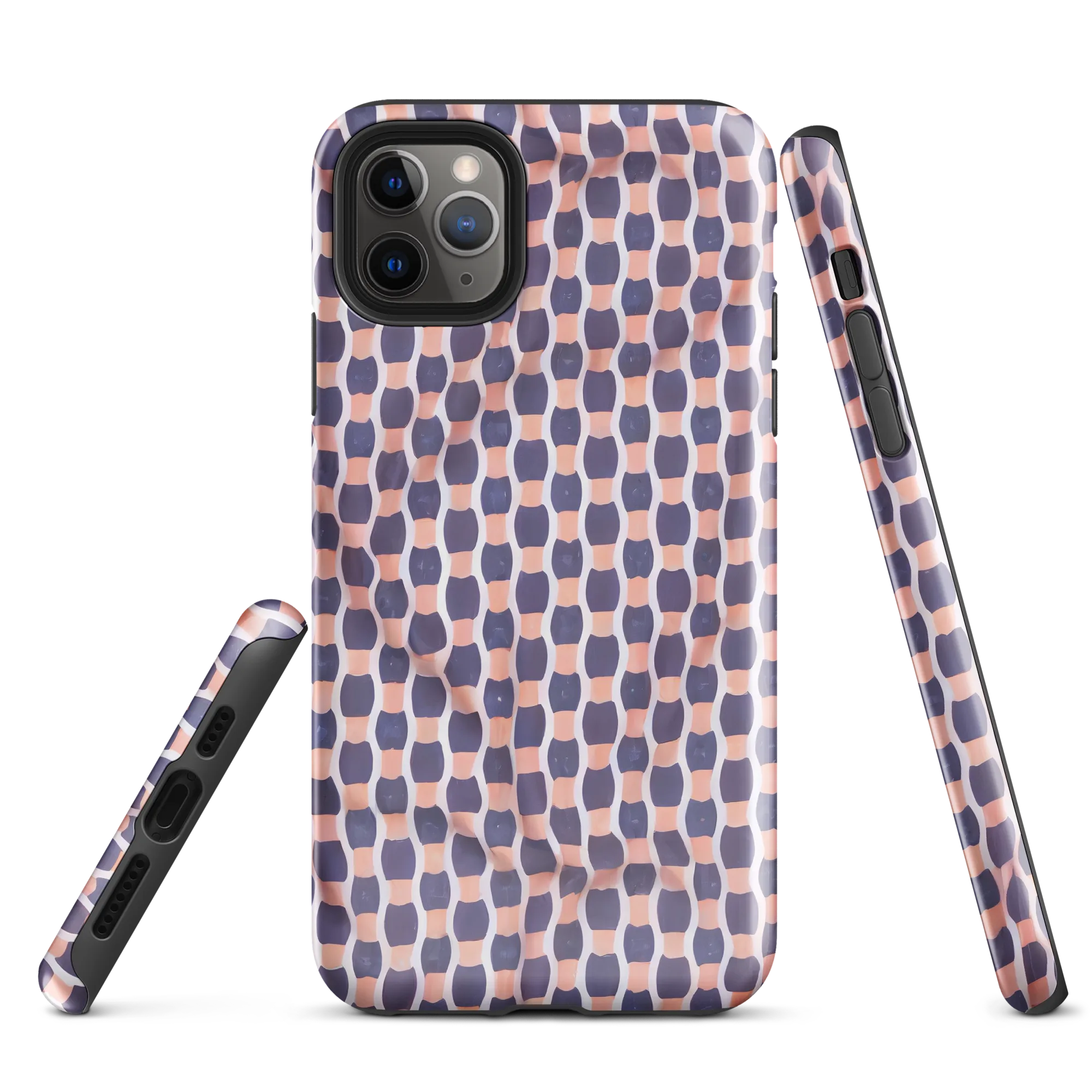 Indigo Blush Mosaic on Tough Case for iPhone® — Front