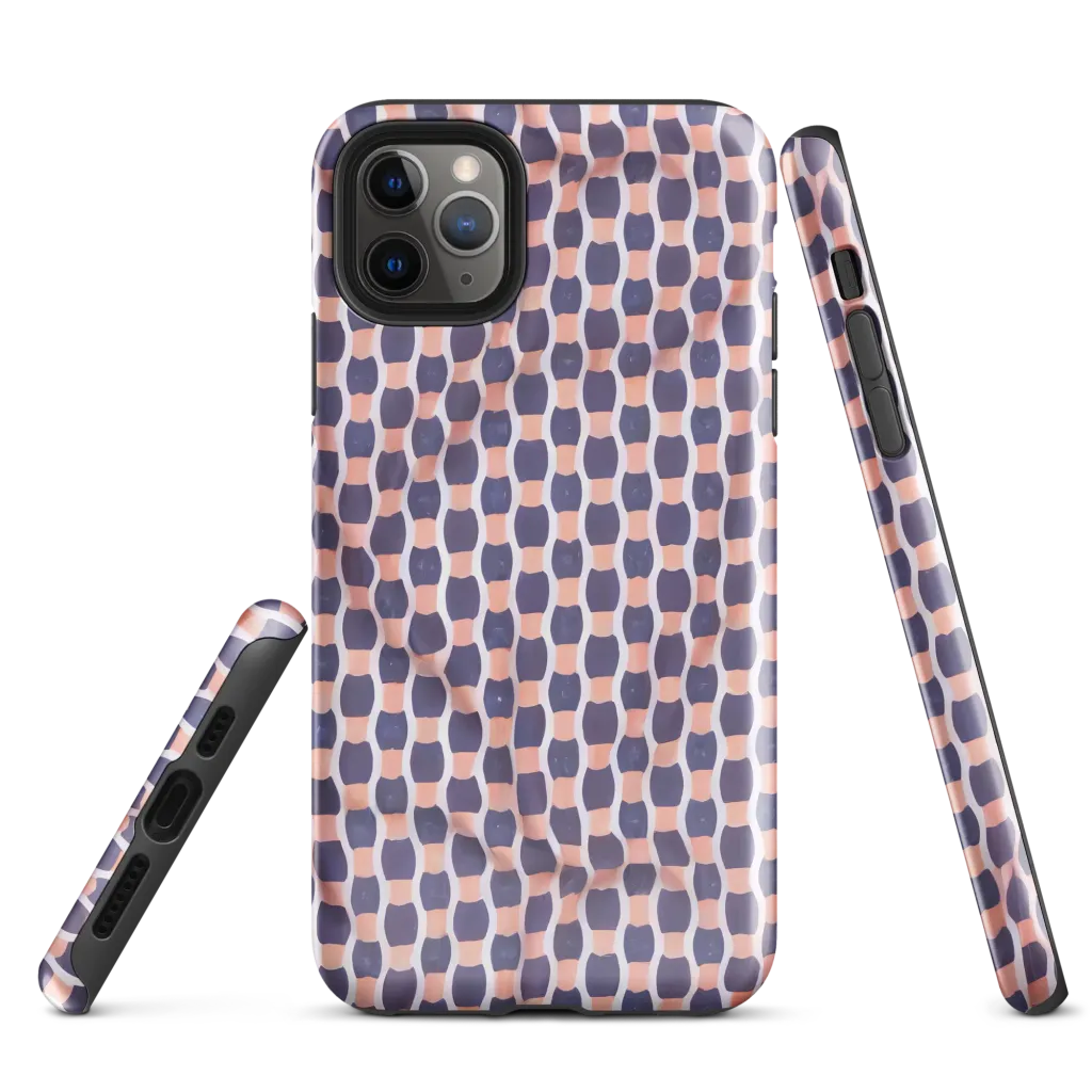 Indigo Blush Mosaic on Tough Case for iPhone® — Front