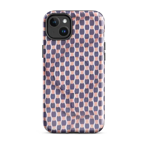 Indigo Blush Mosaic on a MagSafe Tough Case for iPhone®