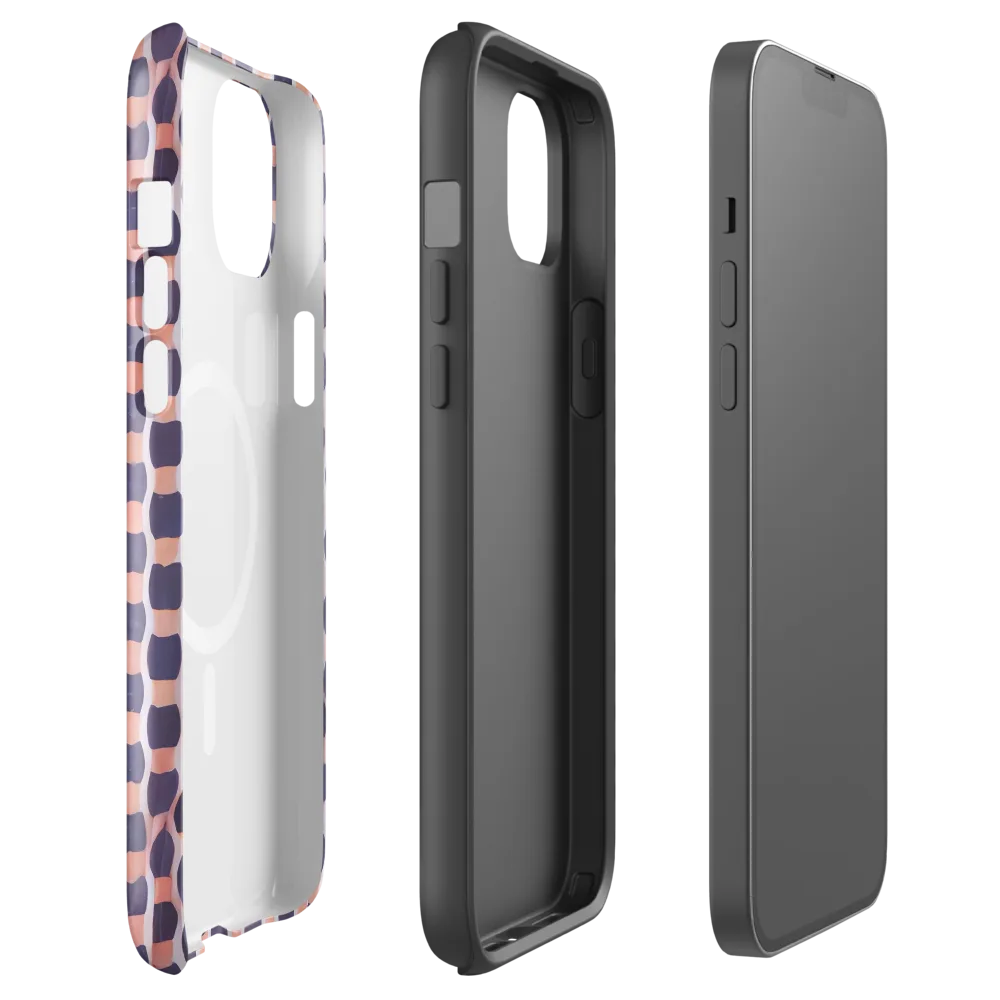 Indigo Blush Mosaic on MagSafe Tough Case for iPhone® — Front
