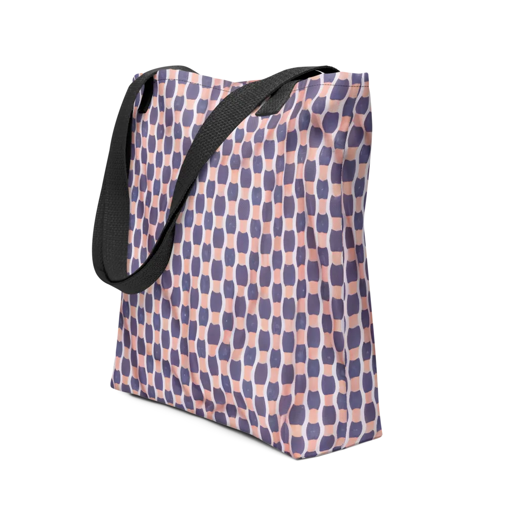 Indigo Blush Mosaic on Tote Bag — Front
