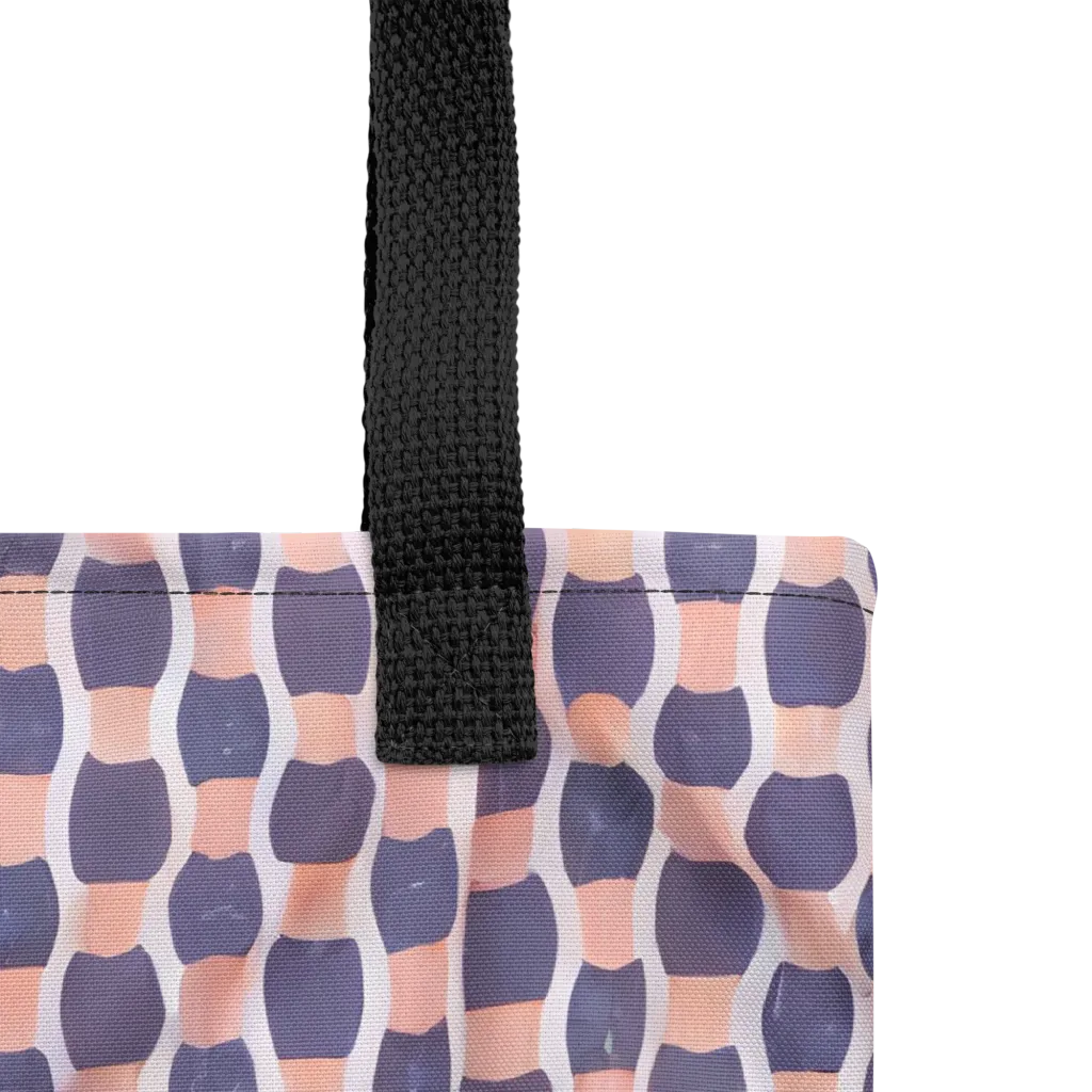 Indigo Blush Mosaic on Tote Bag — Product details