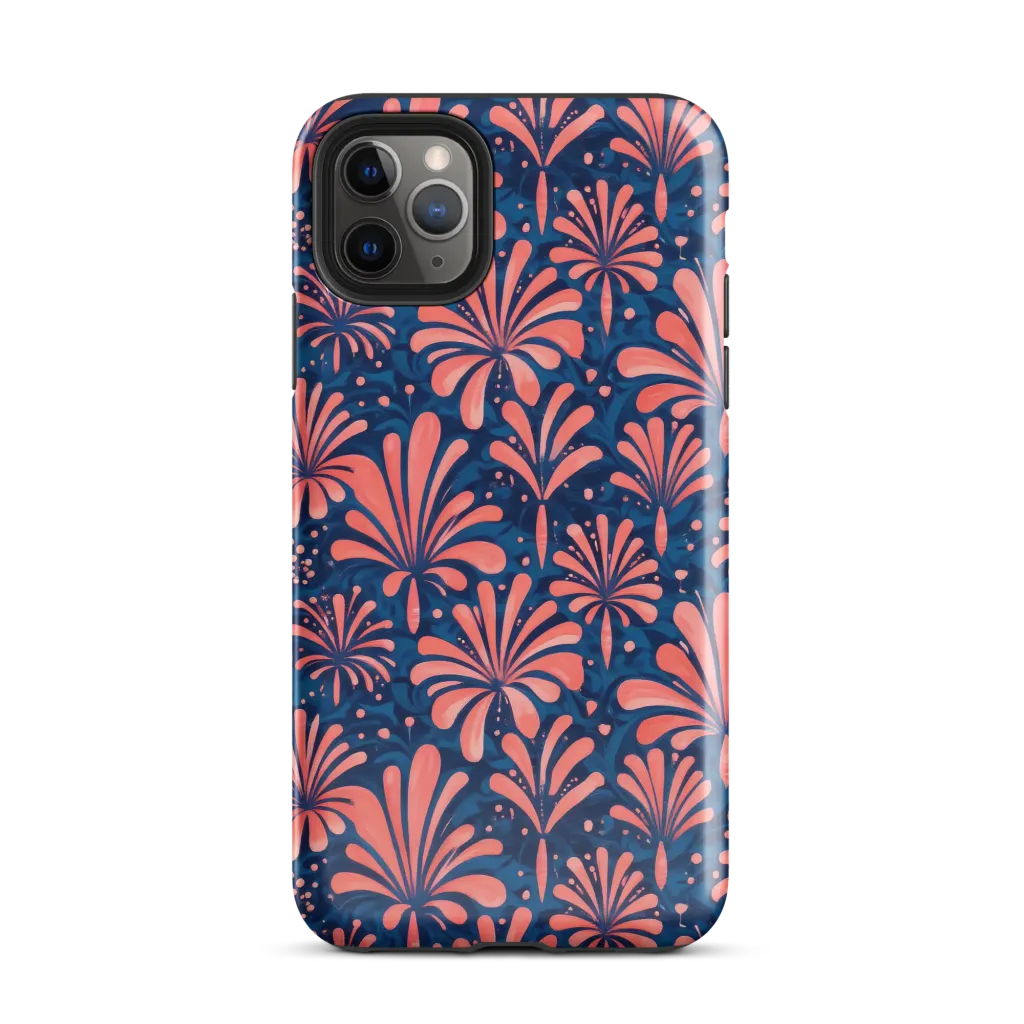Coral Bloom Cascade on Tough Case for iPhone® — Front