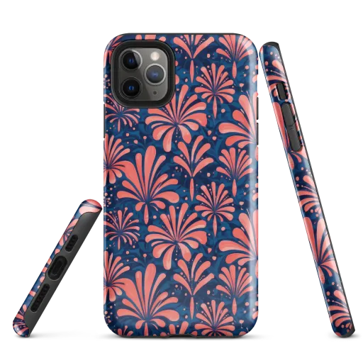 Coral Bloom Cascade on a Tough Case for iPhone®