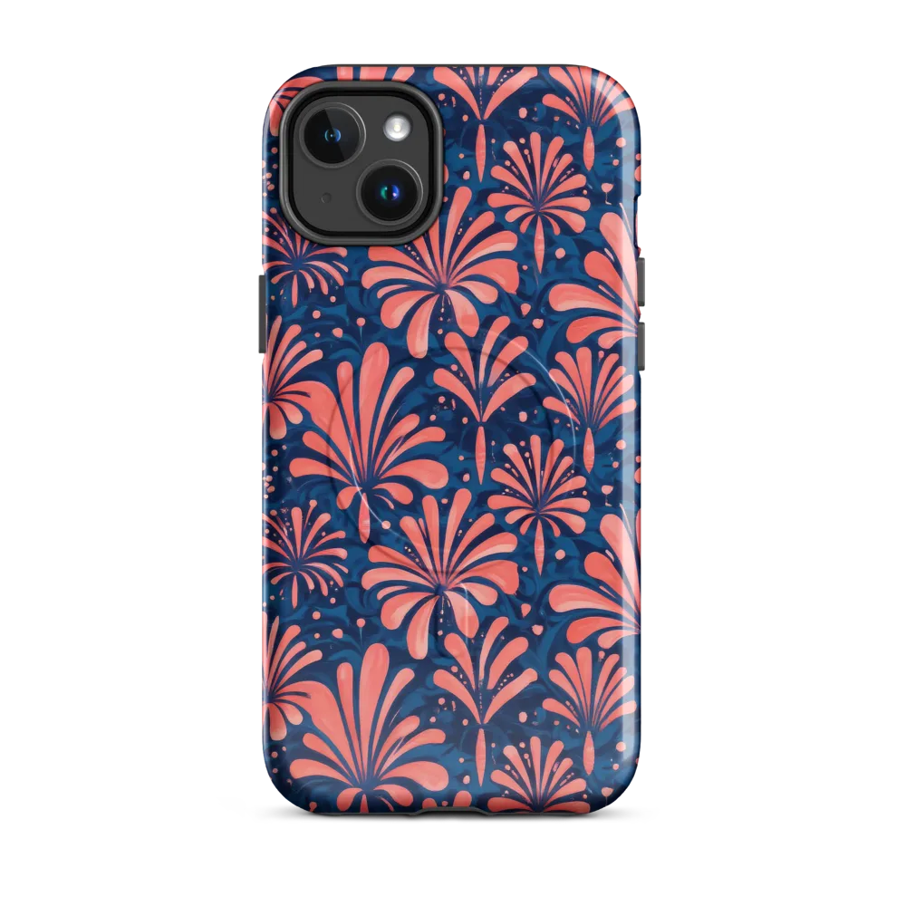 Coral Bloom Cascade on MagSafe Tough Case for iPhone® — Front