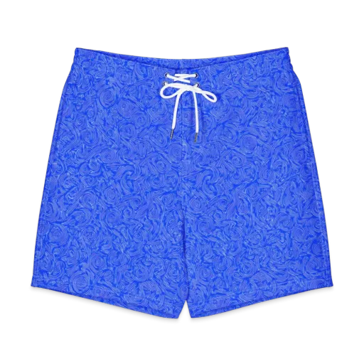 Azure Vortex on a Men's Board Shorts