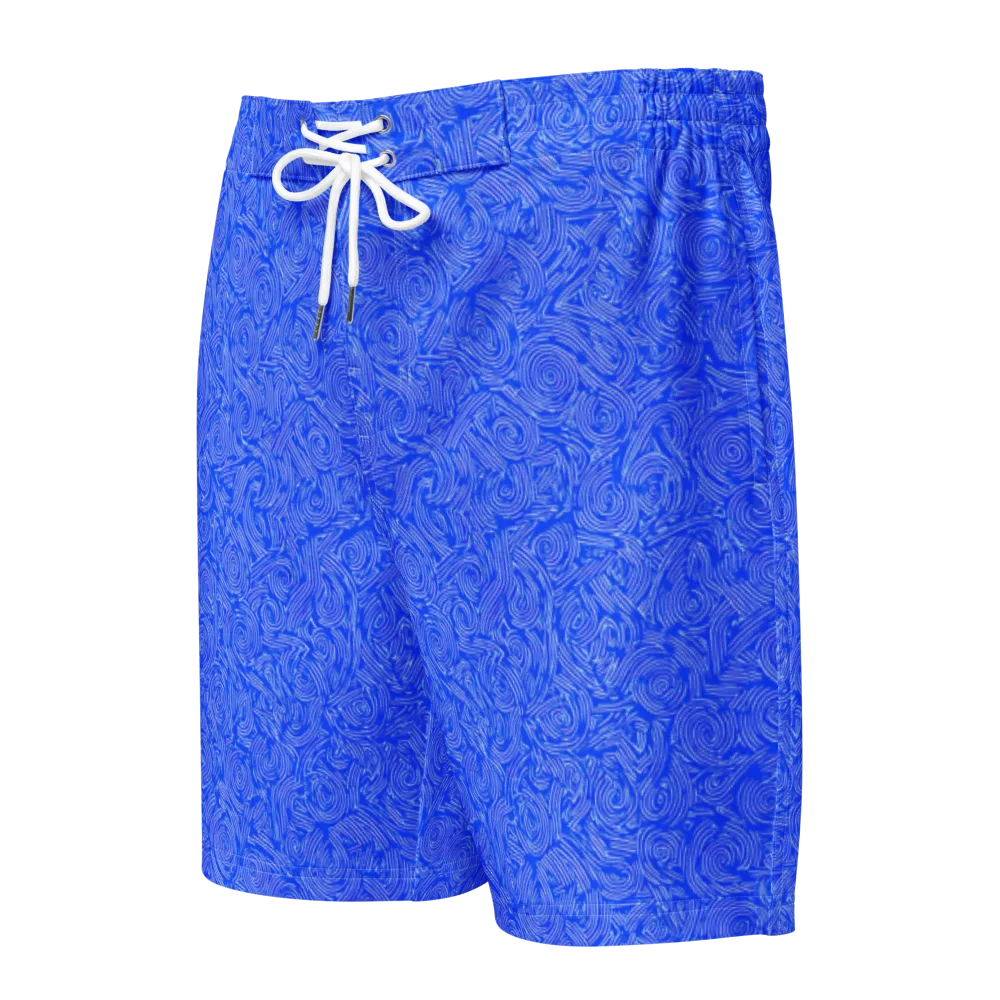 Azure Vortex on Men's Board Shorts — Front