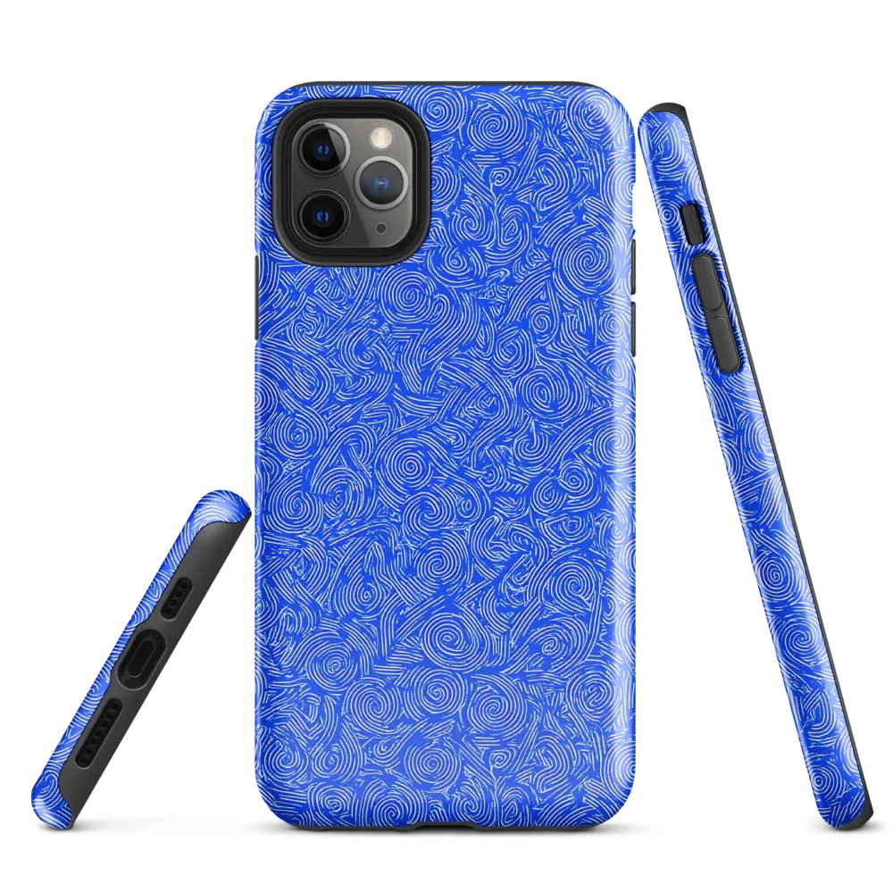 Azure Vortex on Tough Case for iPhone® — Front