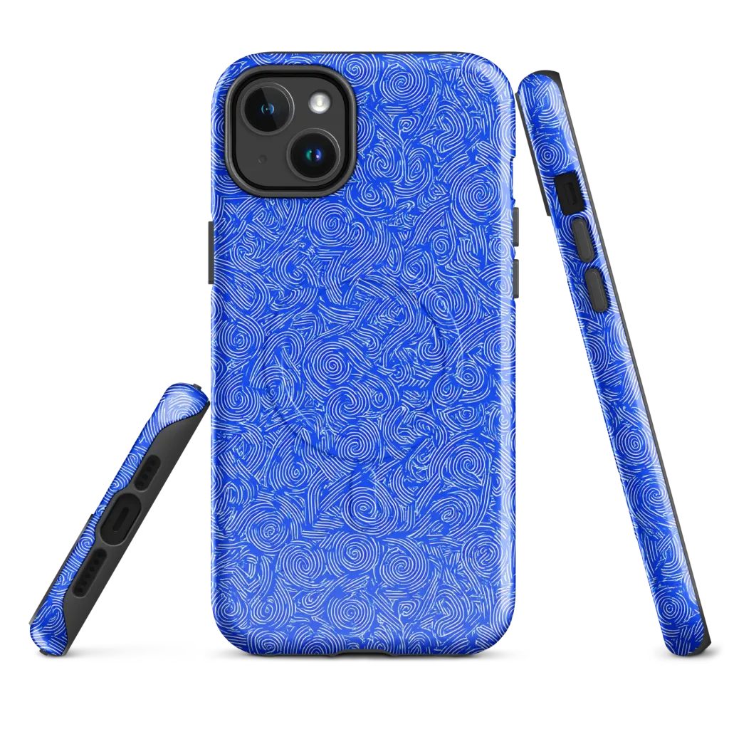 Azure Vortex on MagSafe Tough Case for iPhone® — Front