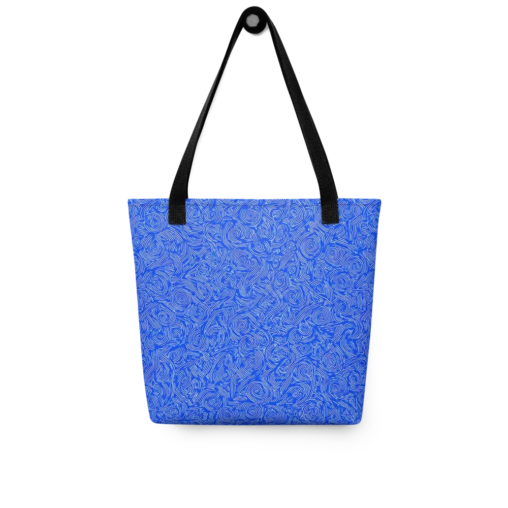 Azure Vortex on Tote Bag — Front