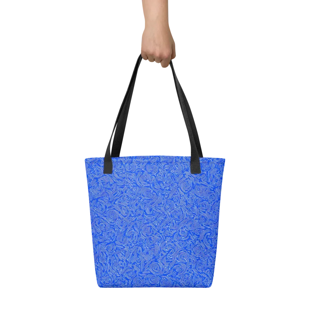 Azure Vortex on Tote Bag — Front