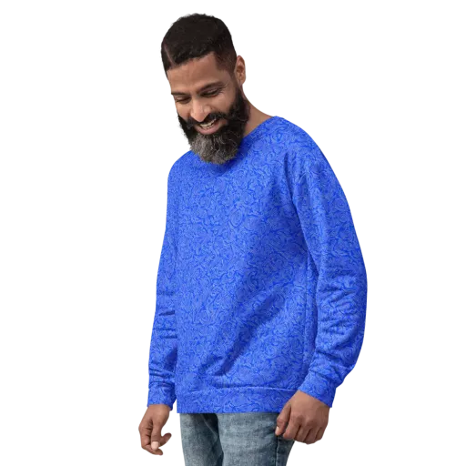 Azure Vortex on a Sweatshirt