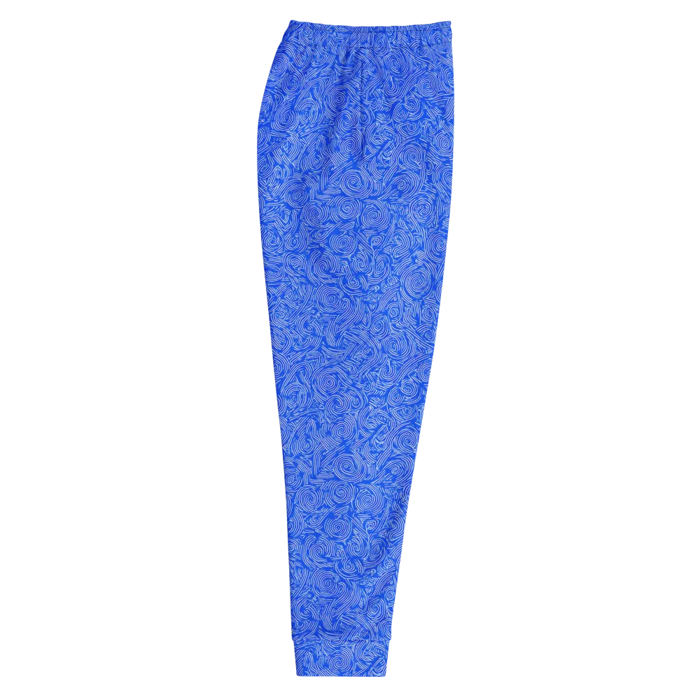 Azure Vortex on Men's Joggers — Right
