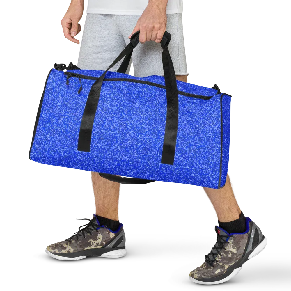 Azure Vortex on Duffle Bag — Front