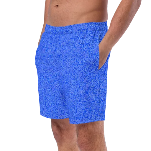 Azure Vortex on a Swim Trunks