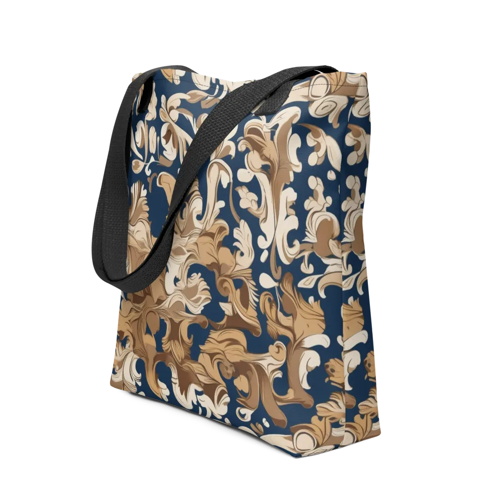 Regal Scrollwork on Tote Bag — Front
