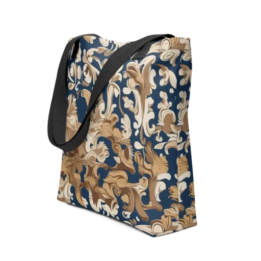Regal Scrollwork on a Tote Bag