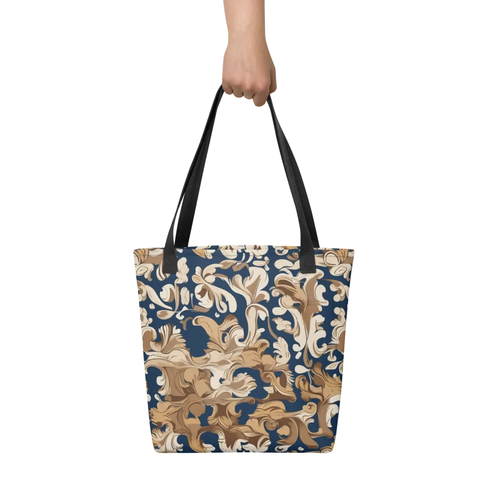 Regal Scrollwork on Tote Bag — Front