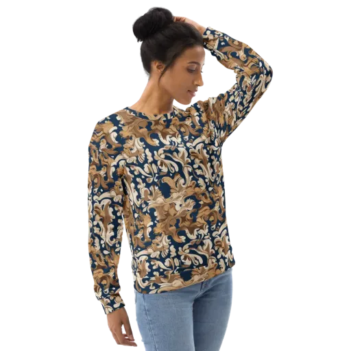 Regal Scrollwork on a Sweatshirt