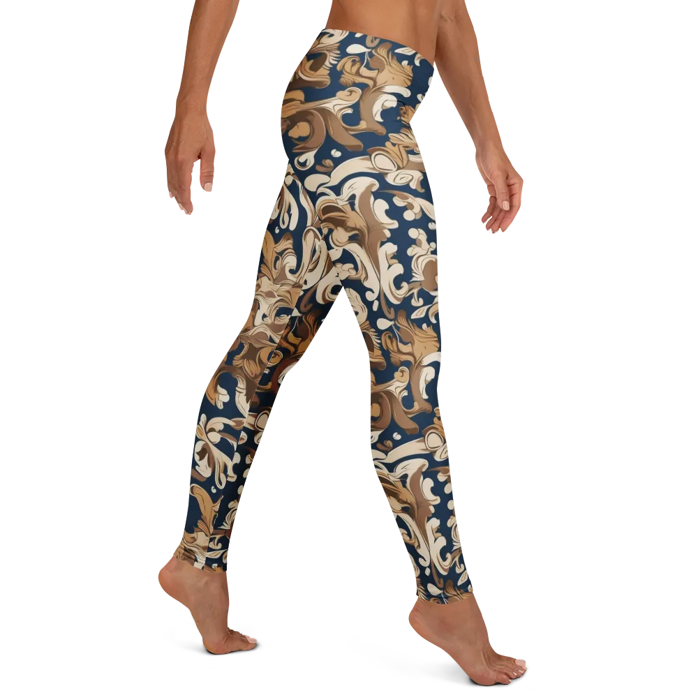 Regal Scrollwork on Leggings — Right