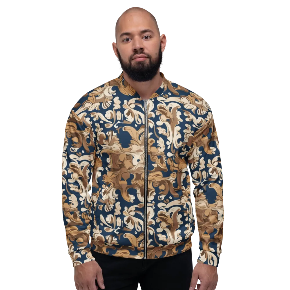 Regal Scrollwork on Bomber Jacket — Front