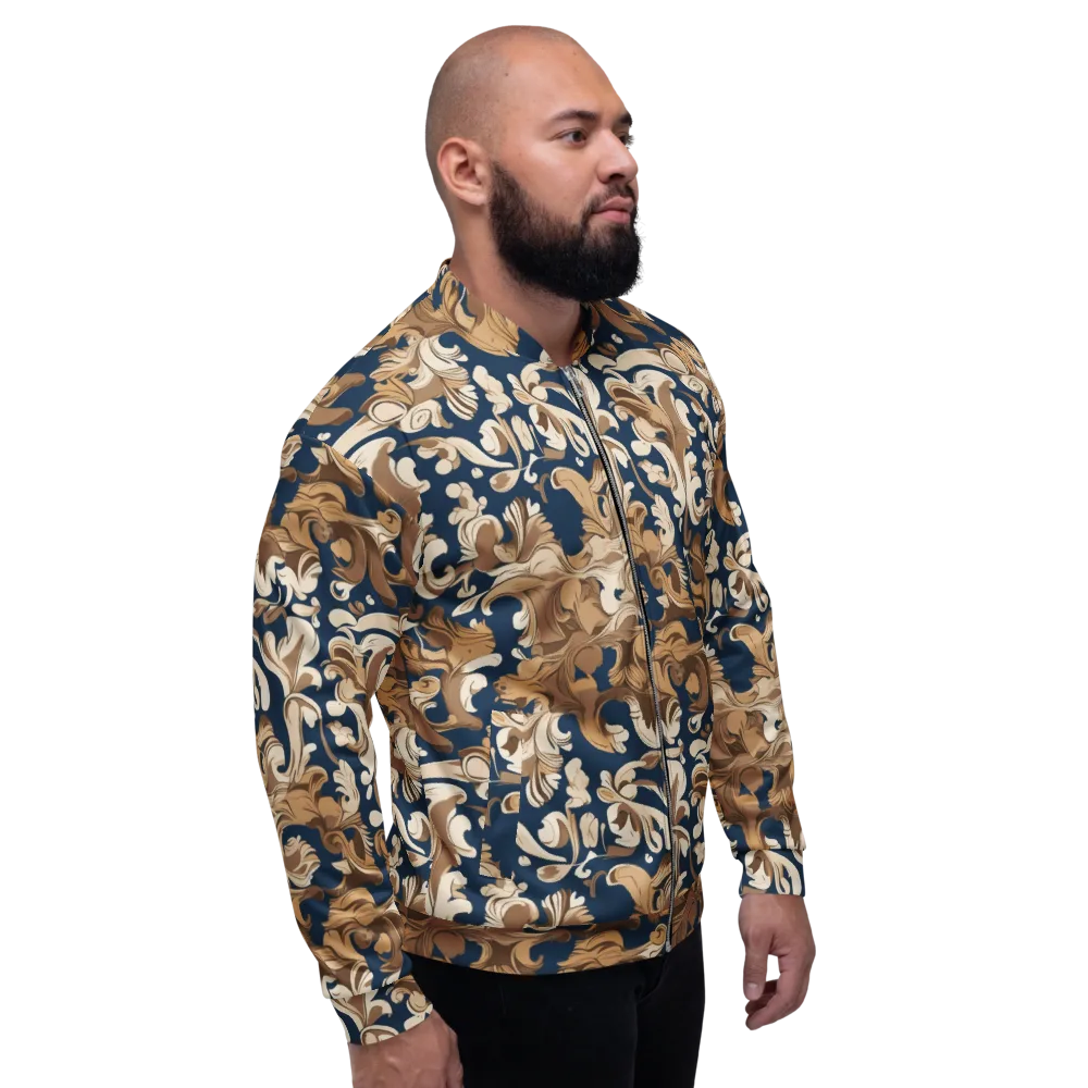 Regal Scrollwork on Bomber Jacket — Right