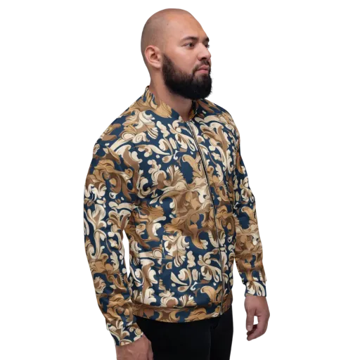 Regal Scrollwork on a Bomber Jacket