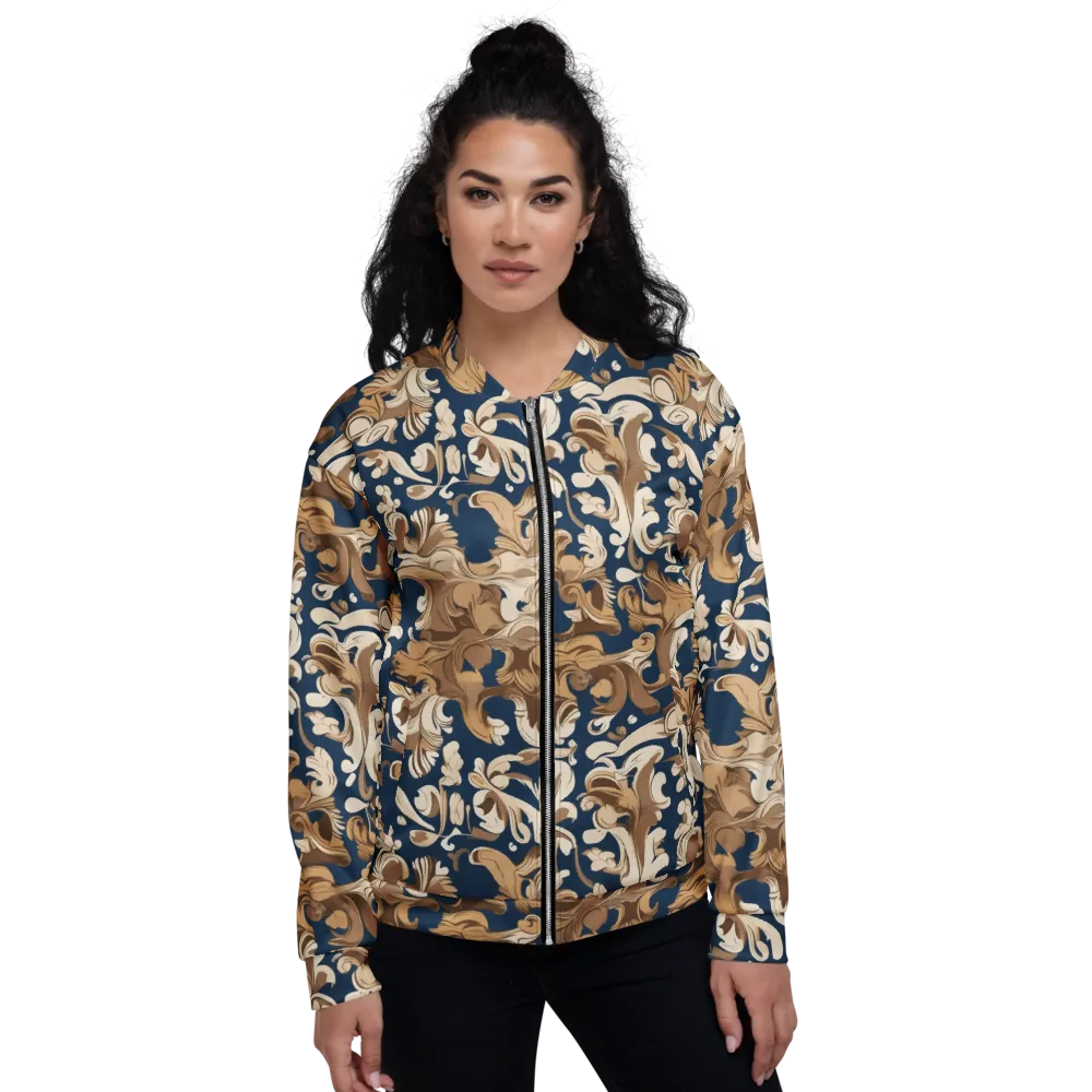 Regal Scrollwork on Bomber Jacket — Front
