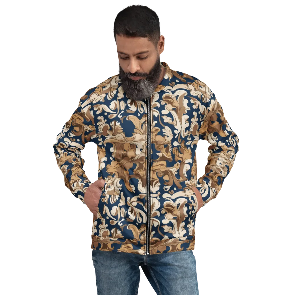 Regal Scrollwork on Bomber Jacket — Front