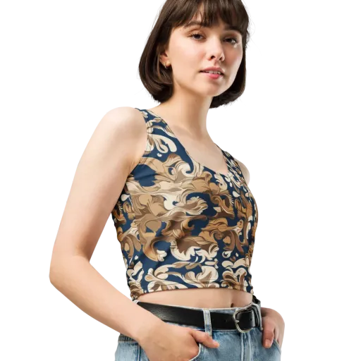 Regal Scrollwork on a Crop Top