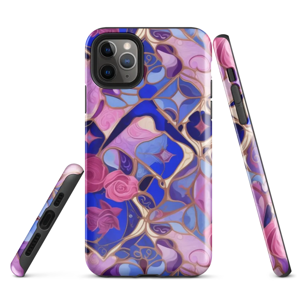 Royal Rose Mosaic on Tough Case for iPhone® — Front