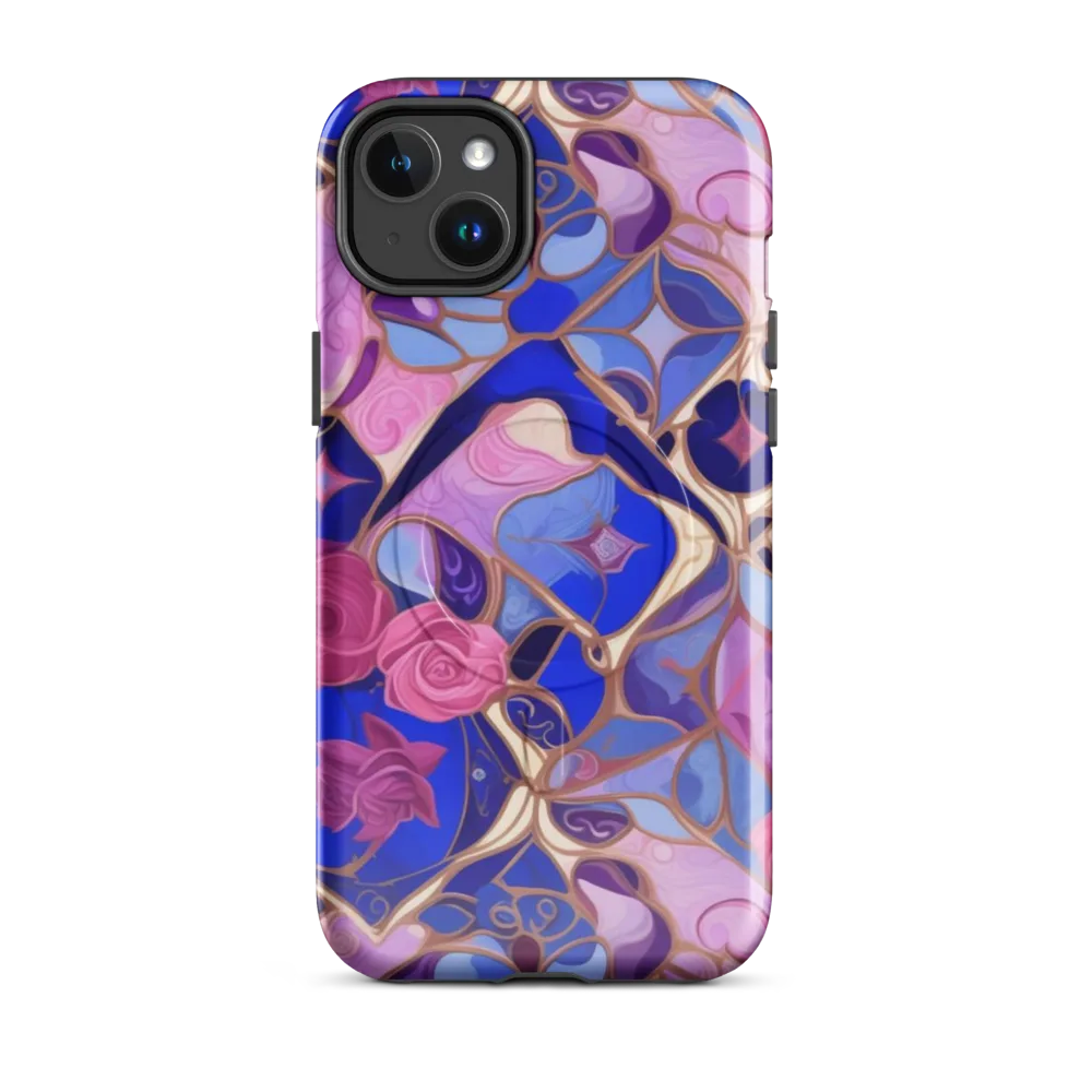 Royal Rose Mosaic on MagSafe Tough Case for iPhone® — Front