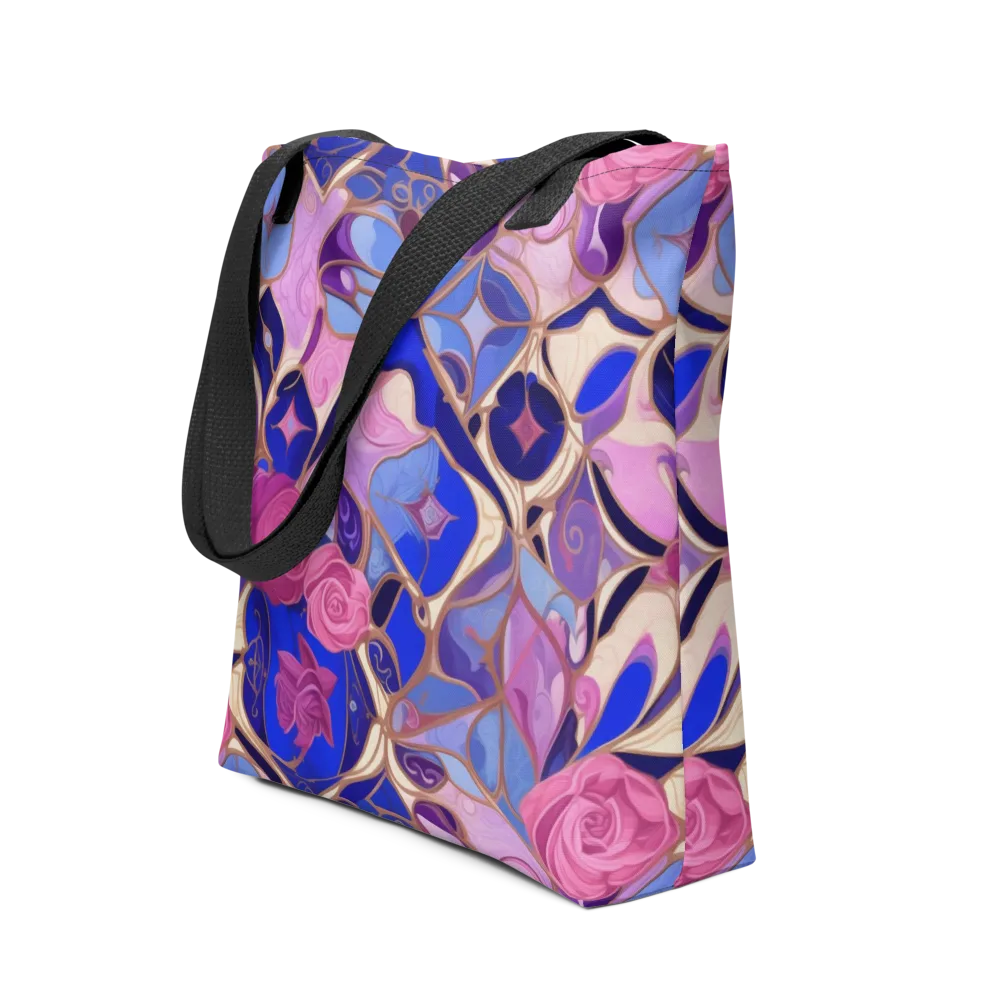Royal Rose Mosaic on Tote Bag — Front
