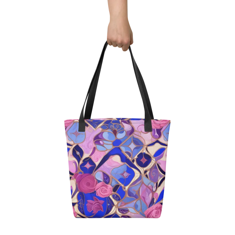 Royal Rose Mosaic on Tote Bag — Front