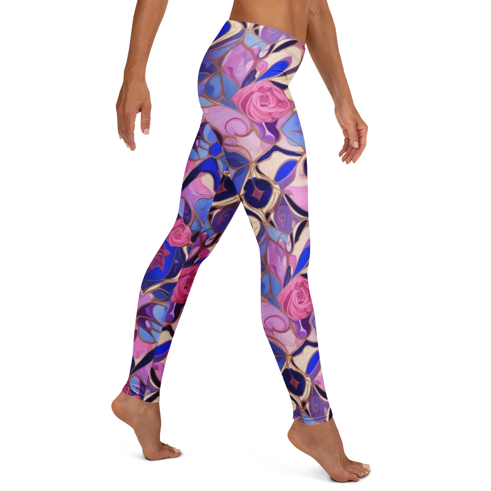 Royal Rose Mosaic on Leggings — Right