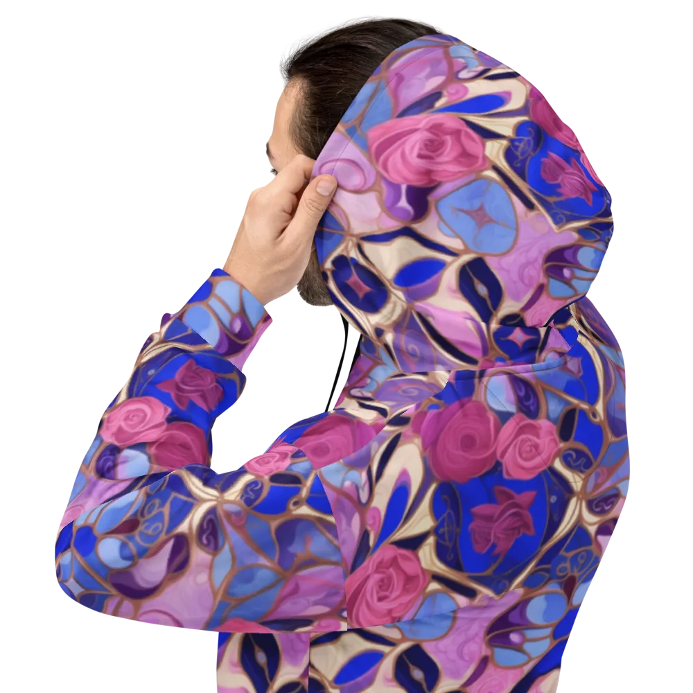Royal Rose Mosaic on Hoodie — Back