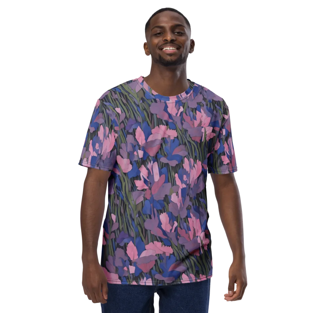 Midnight Iris on Men's Crew Neck T-Shirt — Front