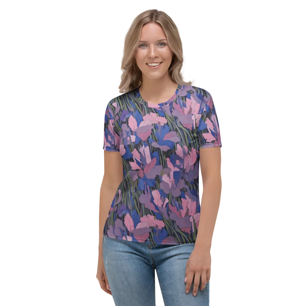 Midnight Iris on Women's Crew Neck T-Shirt — Front