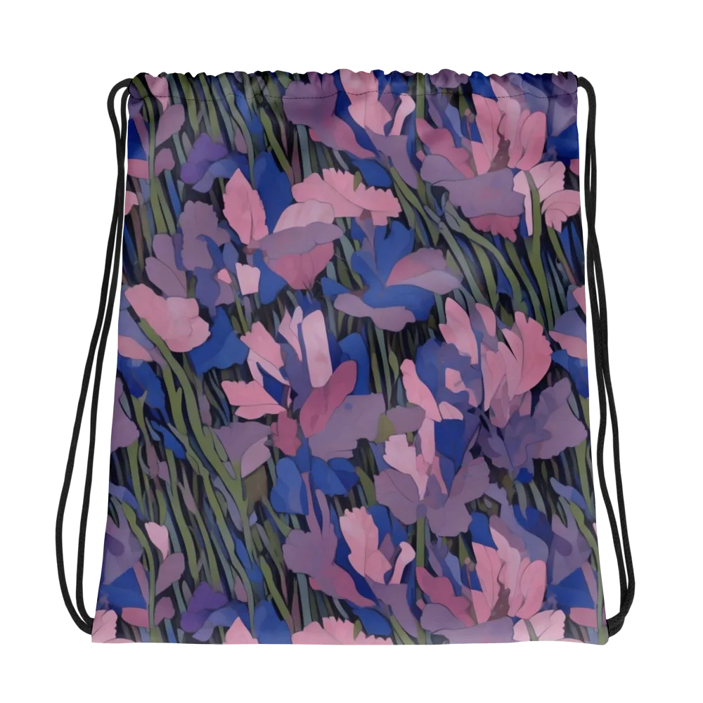 Midnight Iris on Drawstring Bag — Photo