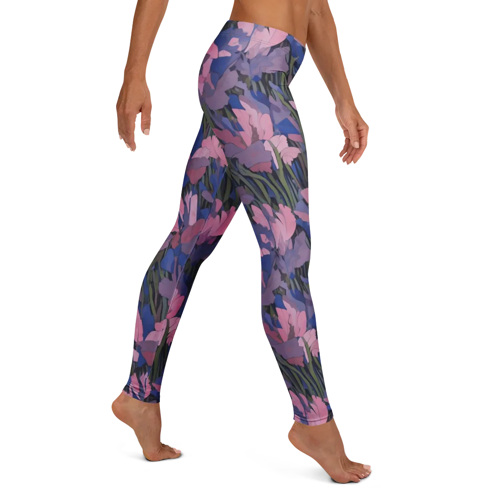 Midnight Iris on Leggings — Right