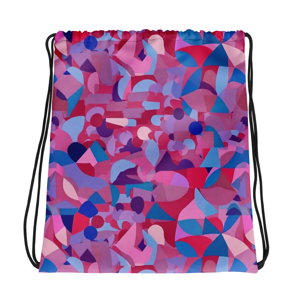 Pink Noise Garden on Drawstring Bag — Photo