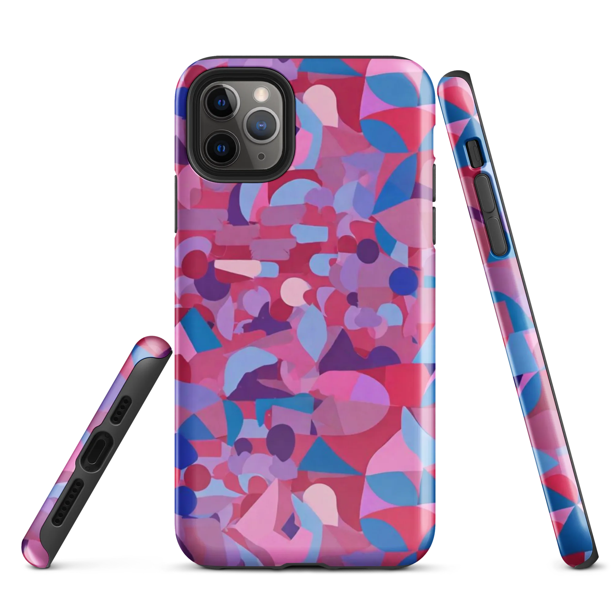 Pink Noise Garden on Tough Case for iPhone® — Front
