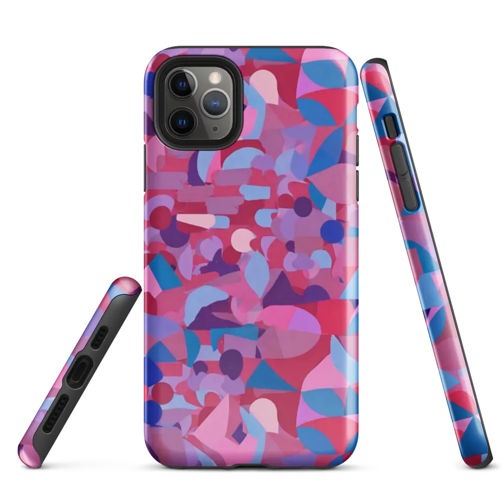 Pink Noise Garden on Tough Case for iPhone® — Front