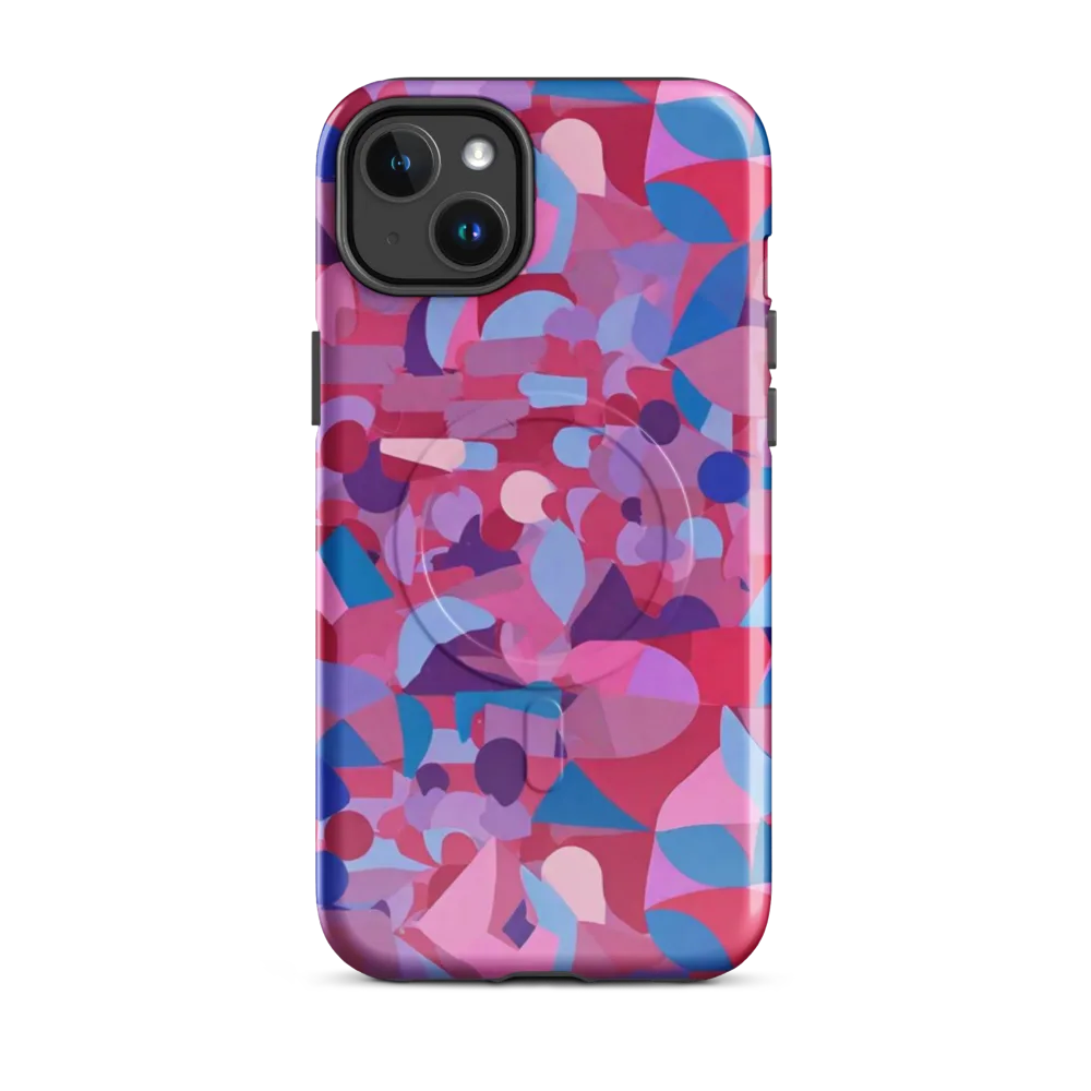 Pink Noise Garden on MagSafe Tough Case for iPhone® — Front