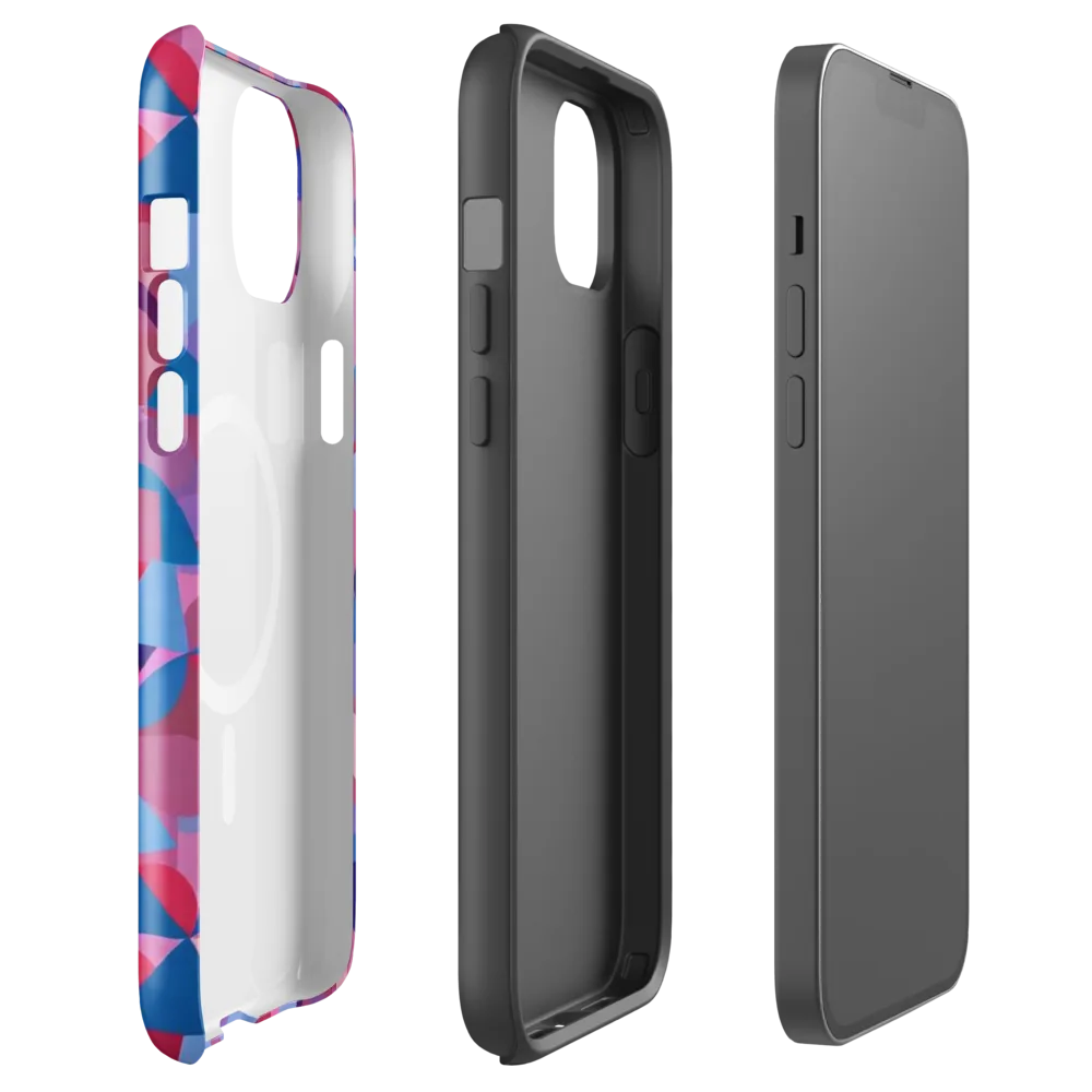 Pink Noise Garden on MagSafe Tough Case for iPhone® — Front