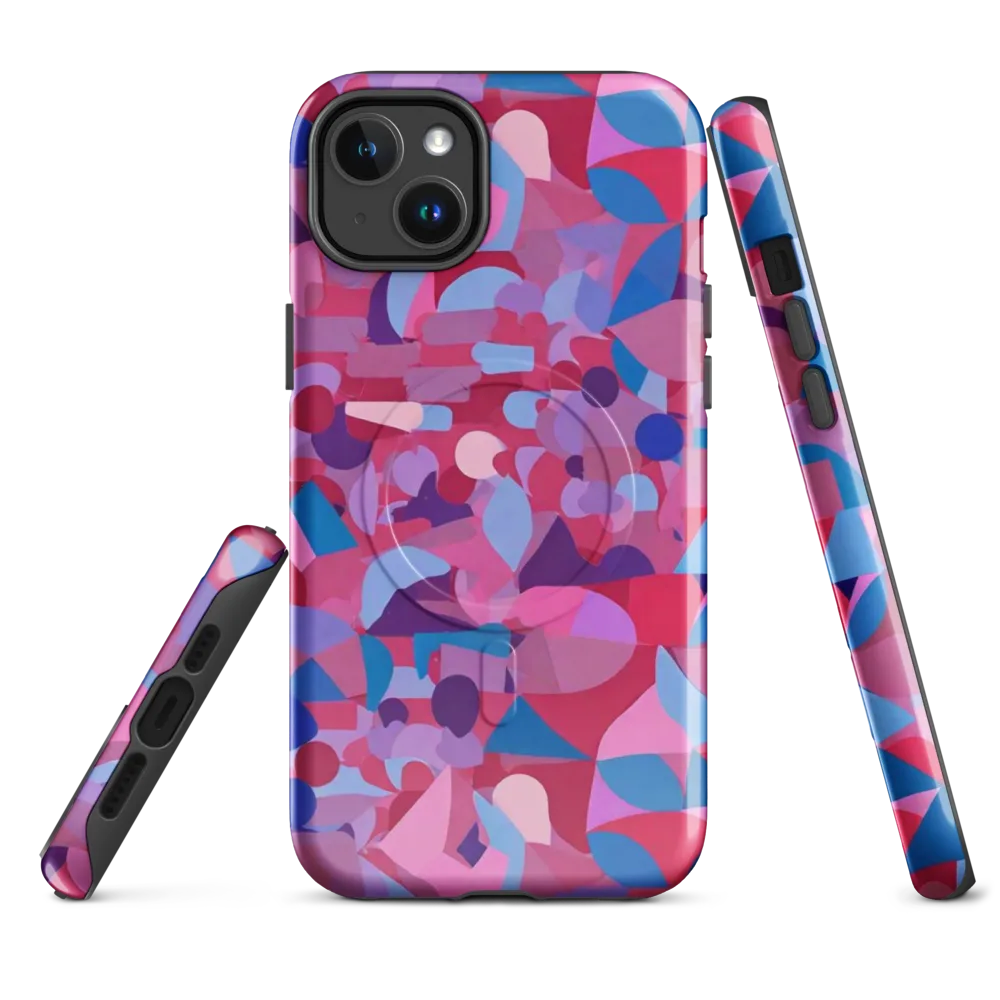 Pink Noise Garden on MagSafe Tough Case for iPhone® — Front